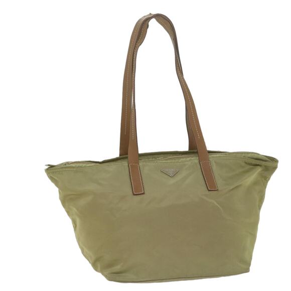 PRADA Tote Bag Nylon Beige - Picture 1 of 16